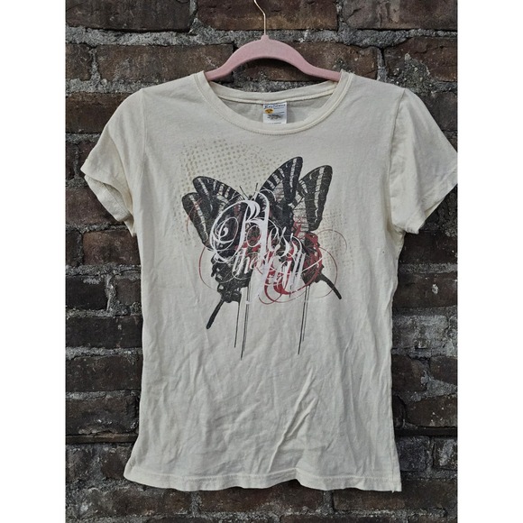 Vintage Bless The Fall Band Shirt Butterfly MySpace Era Emo Y2K Large